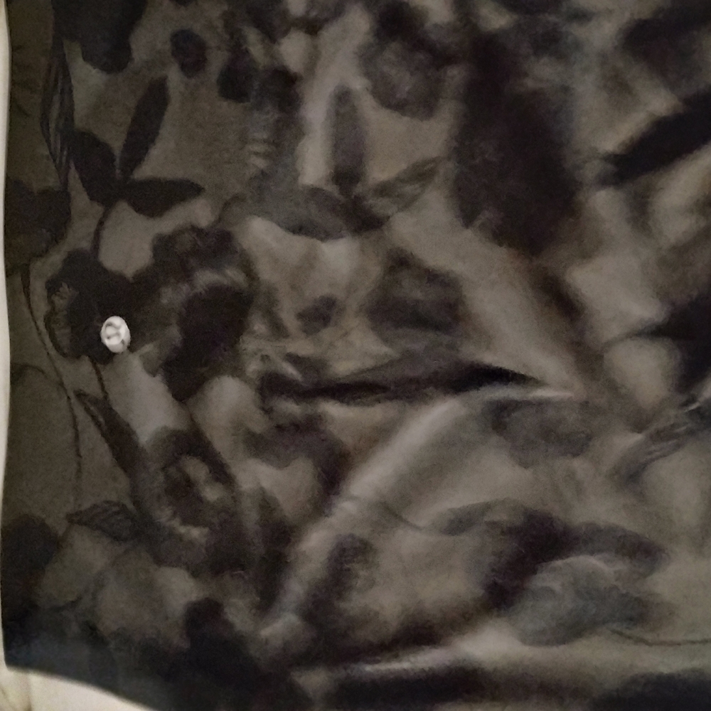 Floral Black Blouse